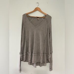 Free people gray long sleeve